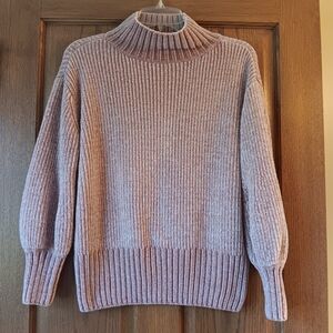 Cynthia Rowley Mauve Mock Turtleneck Sweater Size XS